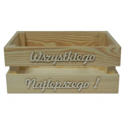 Skrzynka 33x22 wszystkiego najlepszego